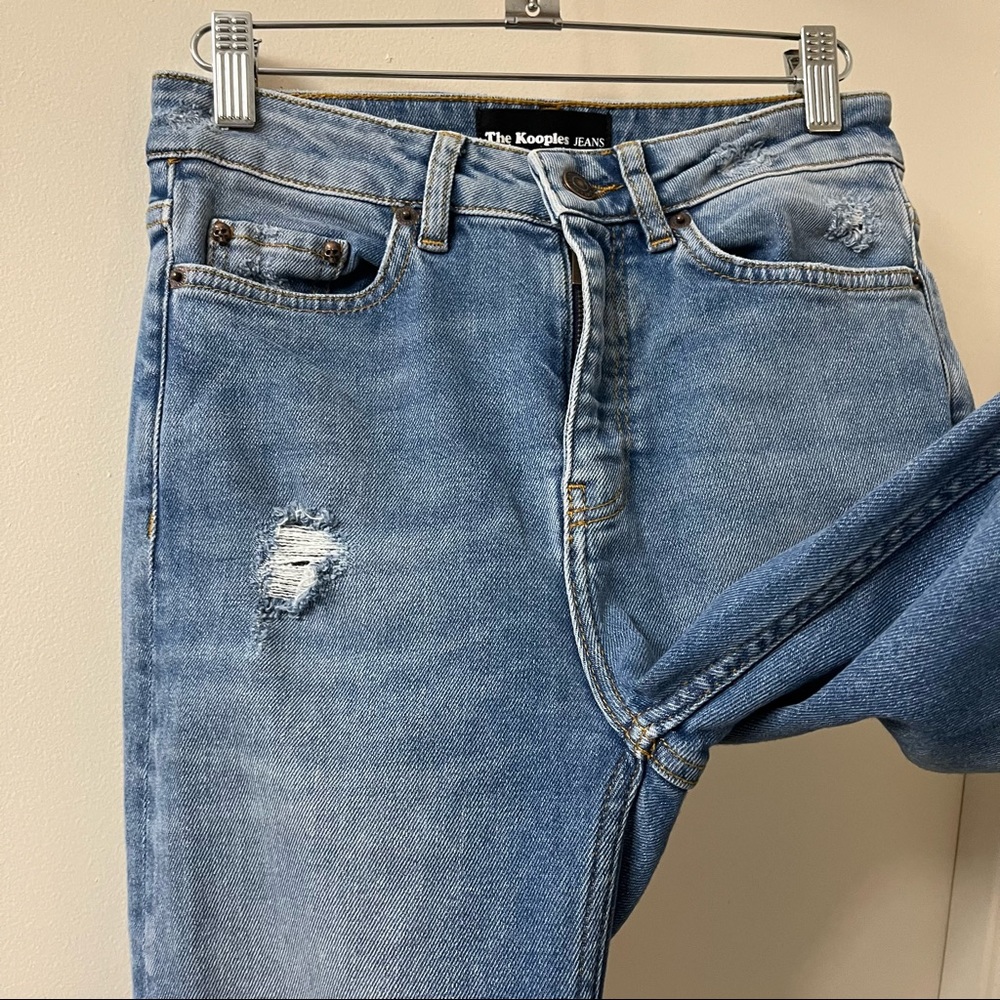 The Kooples Lizy Jeans Zip Fly 5 Pocket Style Distressed Size 26 - Picture 6 of 12